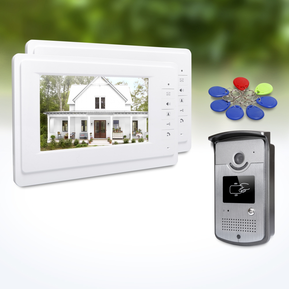 Home Security Kit - 1 Outdoor Camera 2 Indoor Monitors