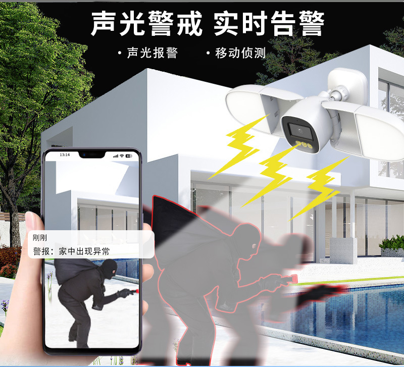 Full Color 4MP iCsee APP Flood - Home Security Flood Lights 评论和价格