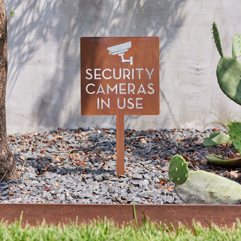 Security Camera Yard Sign - Mo - Home Yard Security Cameras 评论和价格
