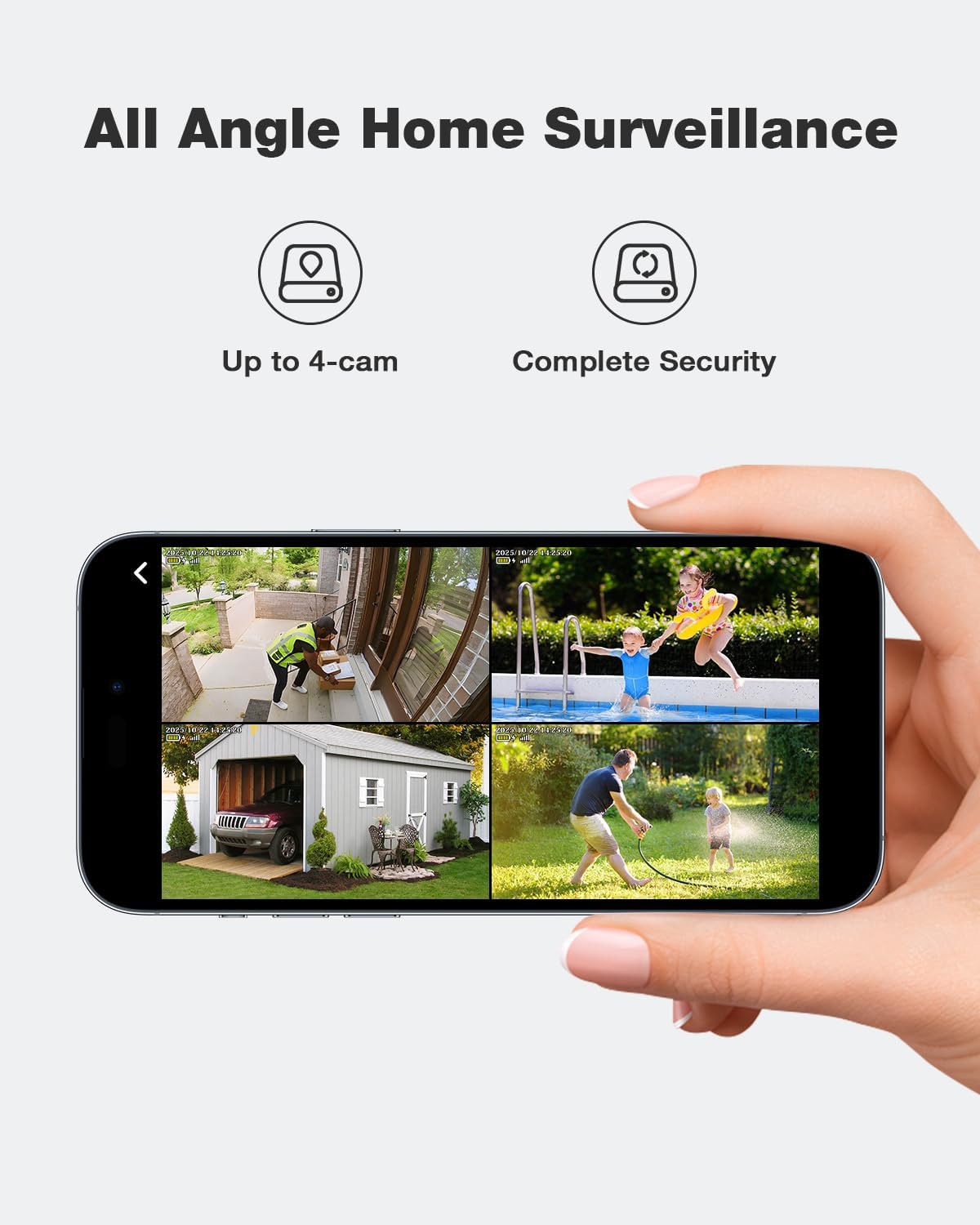 Wireless Outdoor Solar-Powered - Home Security No Monthly Fee 评论和价格