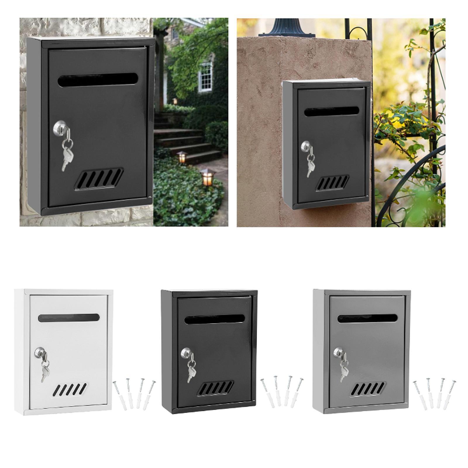 Wall Mounted Mailbox Locking M - Home Security Letters 评论和价格
