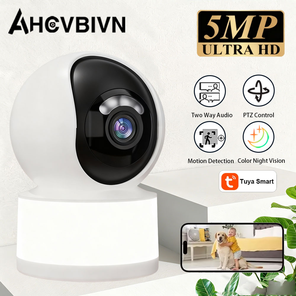 Tuya Smart 5MP 2K HD Mini WiFi - Home Security Flood Lights 评论和价格