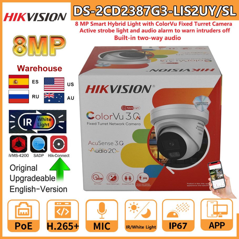 Hikvision 8MP IP Camera DS-2CD - Home Security Hikvision 评论和价格