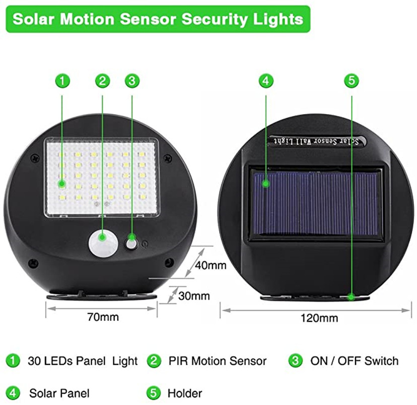 30LED Solar Lights Outdoor Sec - Home Security Flood Lights 评论和价格