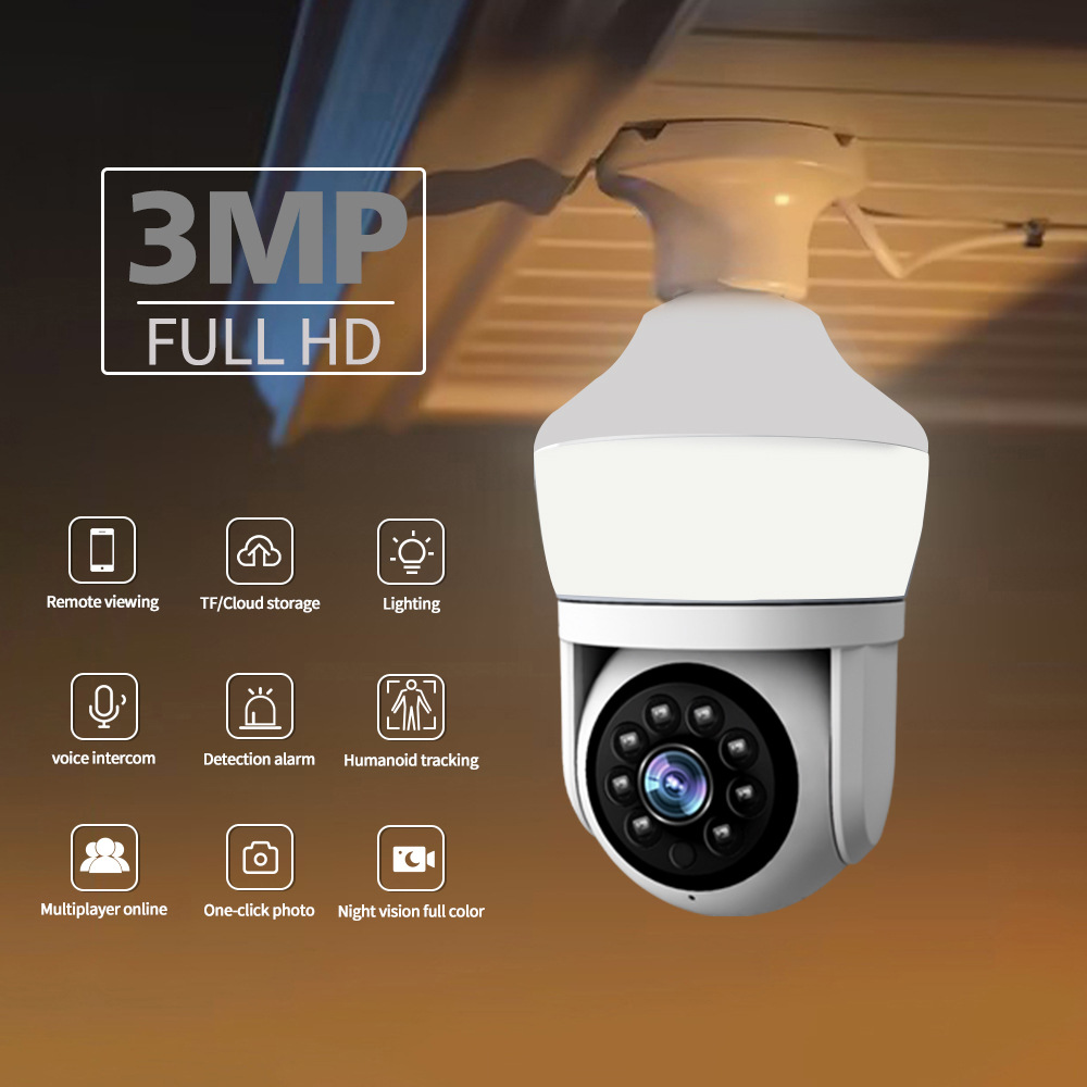 3MP 1296P Yoosee/Carecam APP N - Home Security Flood Lights 评论和价格
