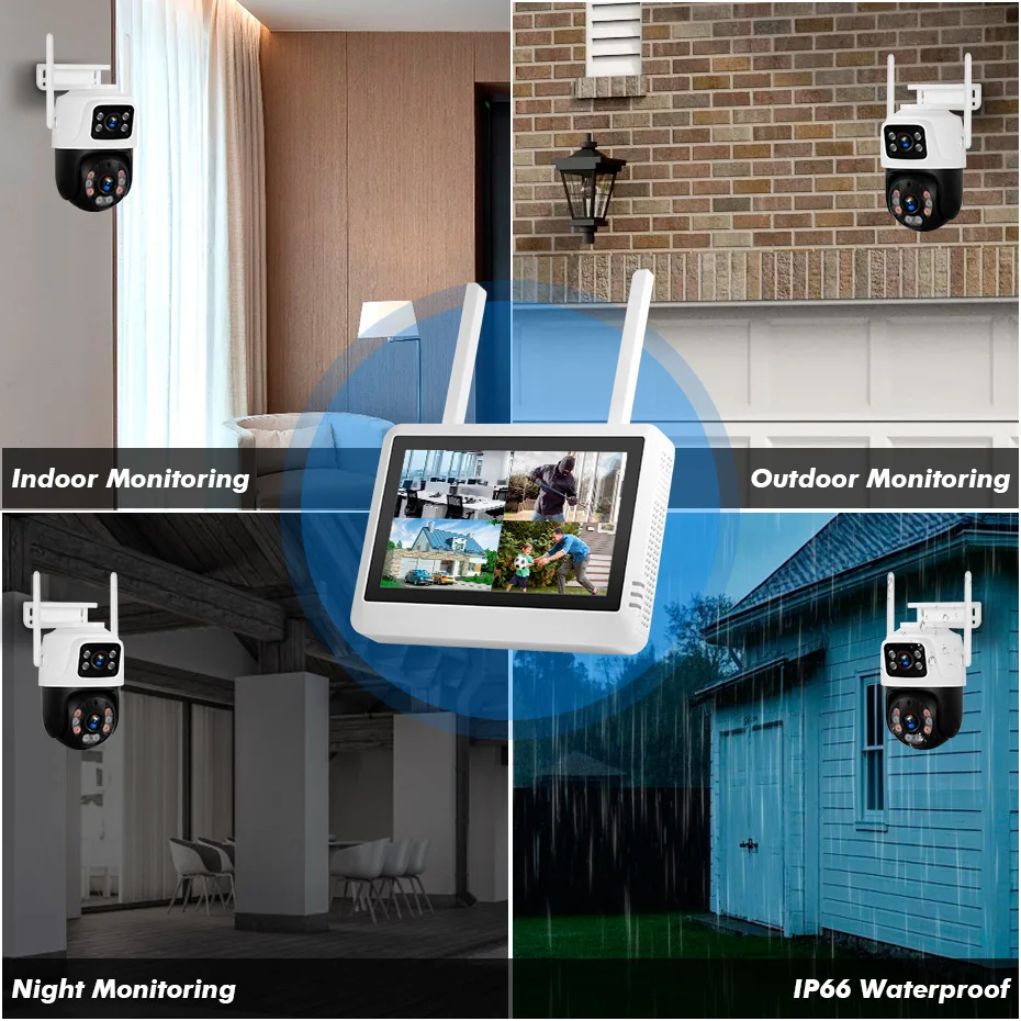 FUERS 8CH Wireless NVR Securit - Home Security Kit 评论和价格