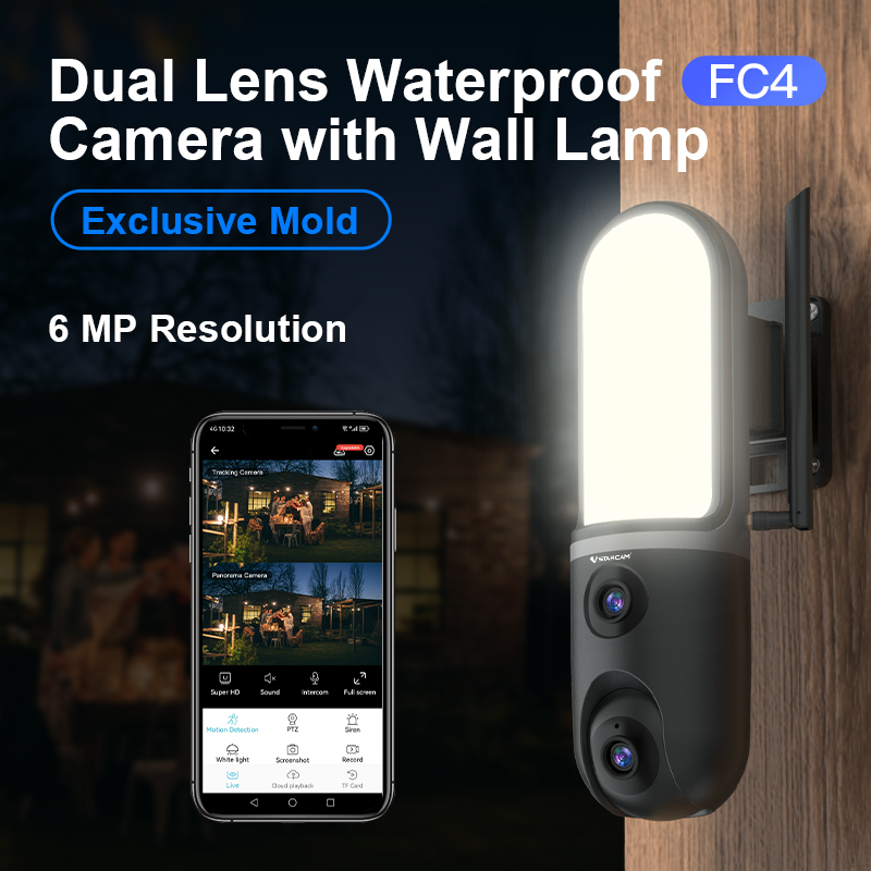 6MP O-Kam APP 5X Dual Lens  Ga - Home Security Flood Lights 评论和价格