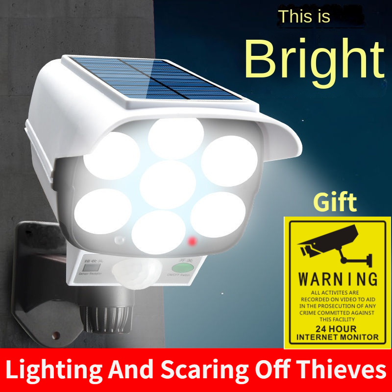 Outdoor Solar Light Motion Sen - Home Security Flood Lights 评论和价格