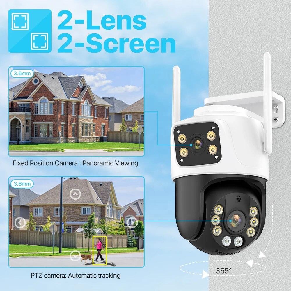 8MP 4K WiFi PTZ Security Camer - Home Yard Security Cameras 评论和价格