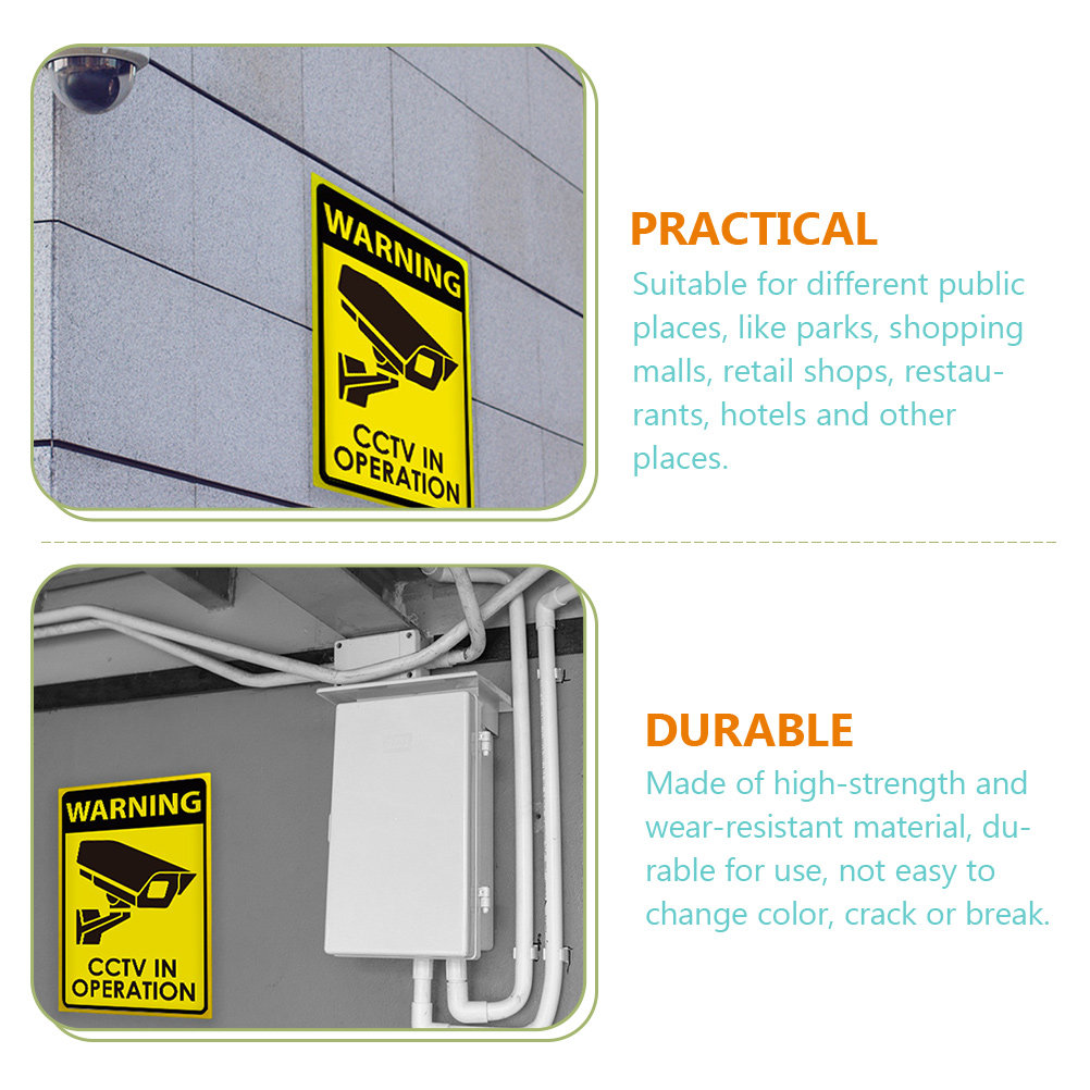 Acrylic Security Camera Warnin - Home Yard Security Cameras 评论和价格