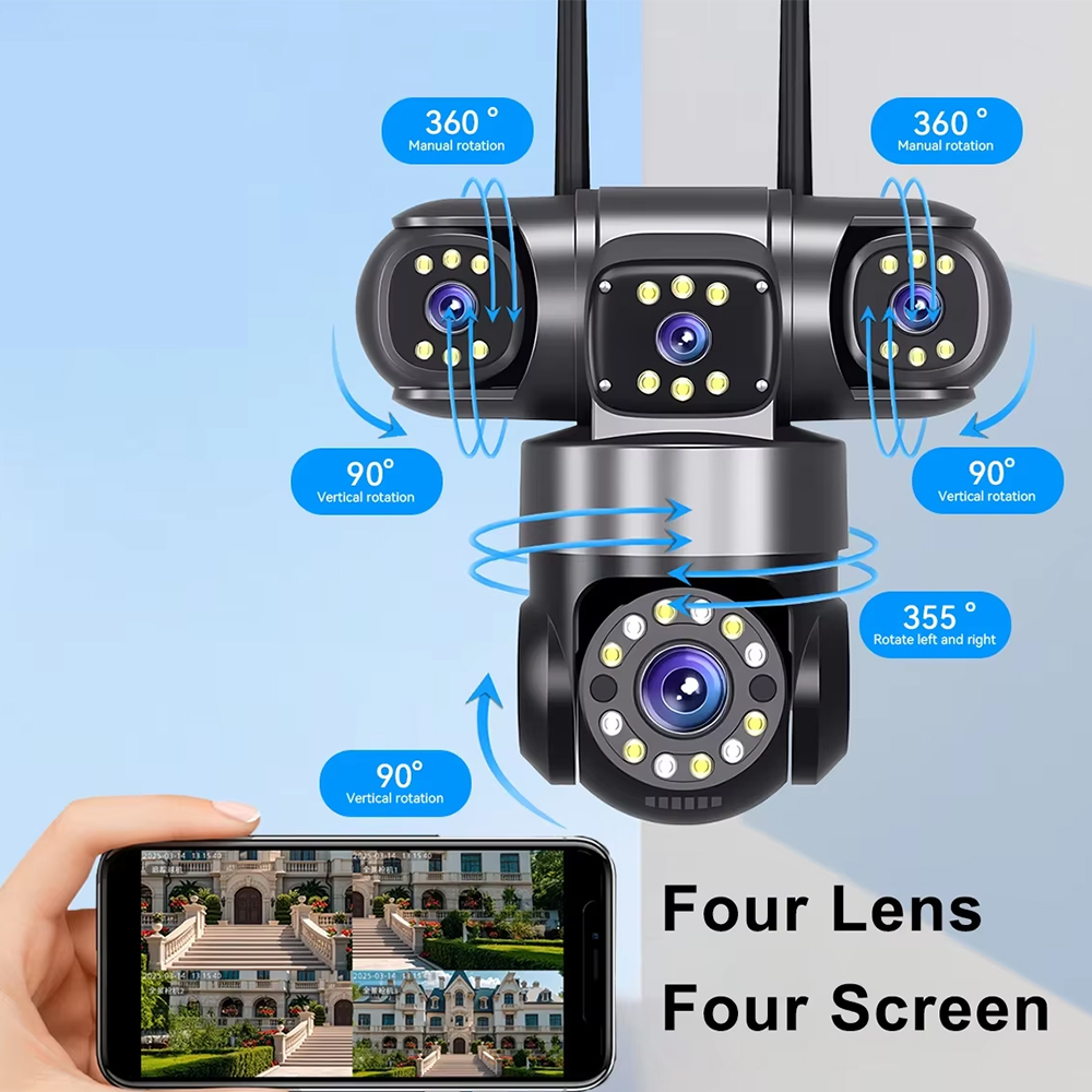 Hot Sale Multi Lens 20MP Secur - Home Yard Security Cameras 评论和价格