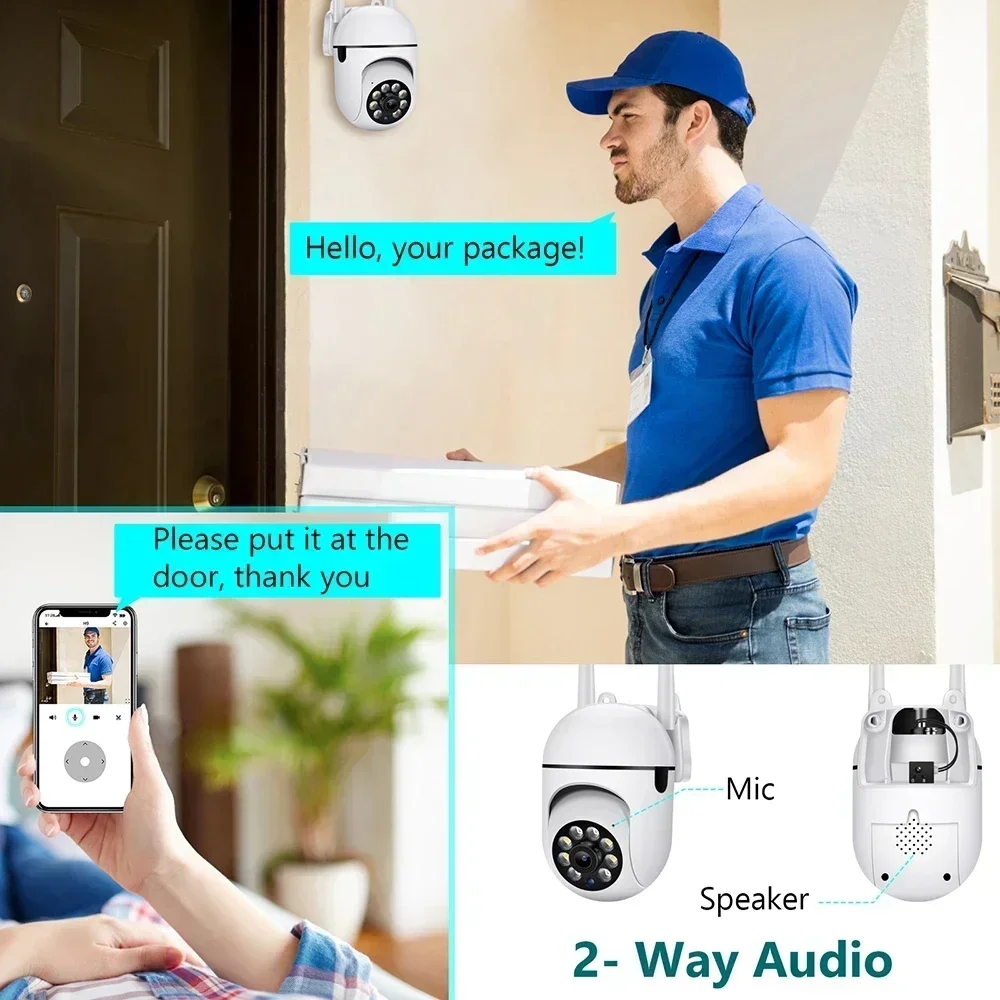 Mini 5MP HD WiFi Outdoor Secur - Home Yard Security Cameras 评论和价格