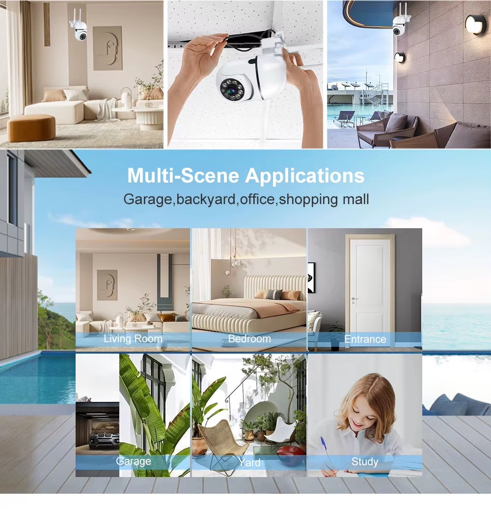 Mini 5MP HD WiFi Outdoor Secur - Home Yard Security Cameras 评论和价格