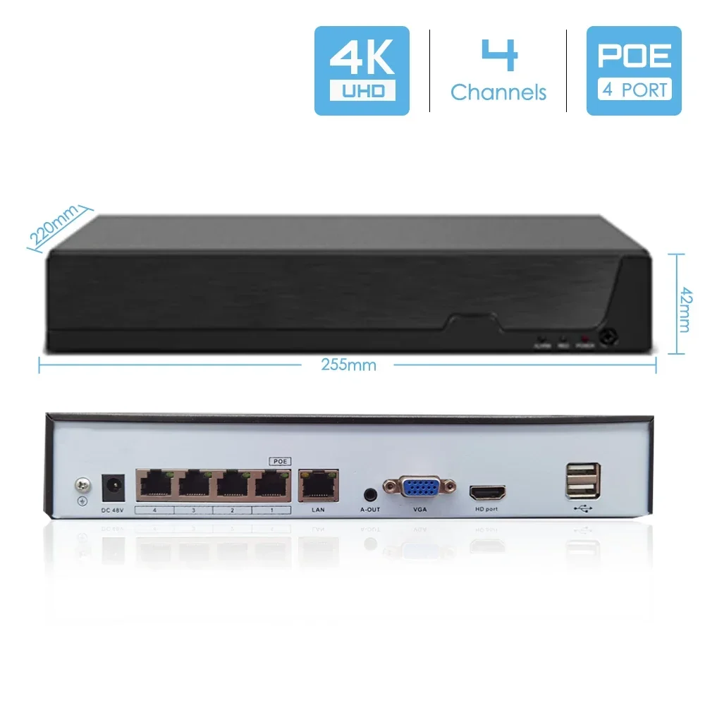 4CH NVR H.265 Outdoor 8MP Ultr - Ip Camera Outdoor 4K 评论和价格