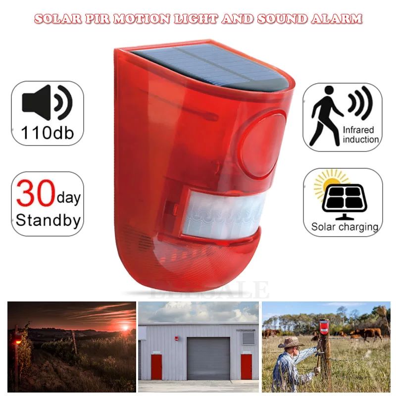 Waterproof Solar Powered Alarm - Home Security Blink 评论和价格