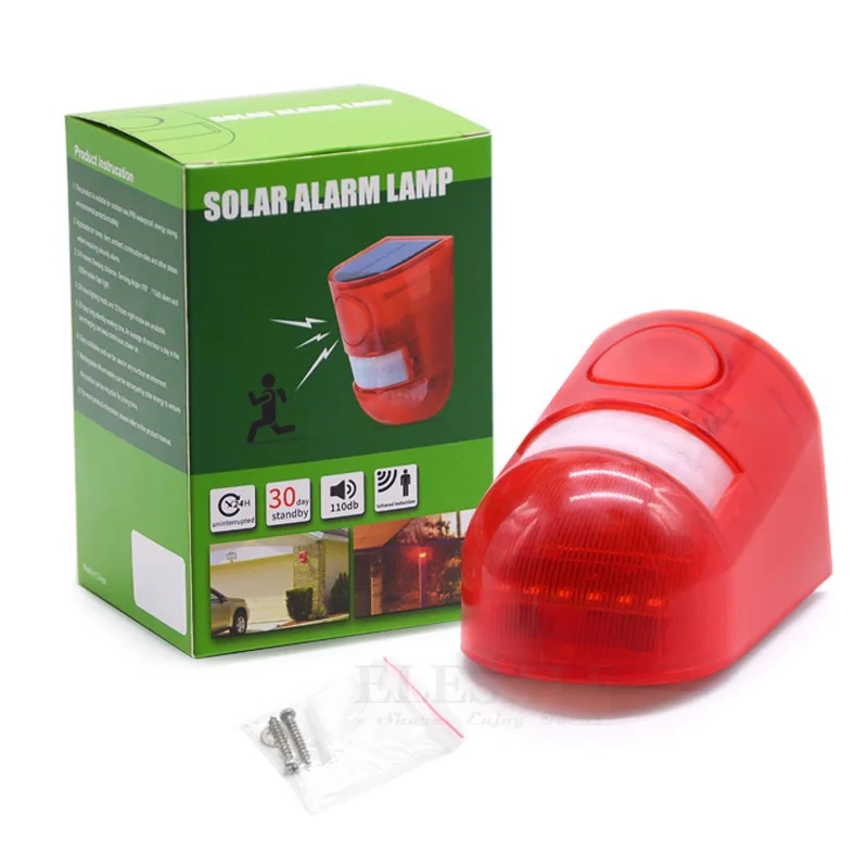 Waterproof Solar Powered Alarm - Home Security Blink 评论和价格