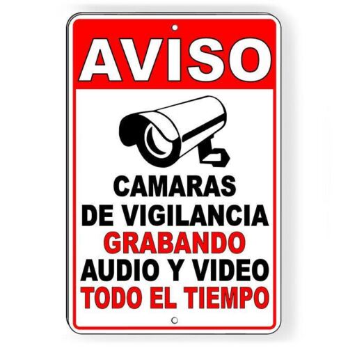 Vintage Metal Tin Sign Spanish - Home Yard Security Cameras 评论和价格