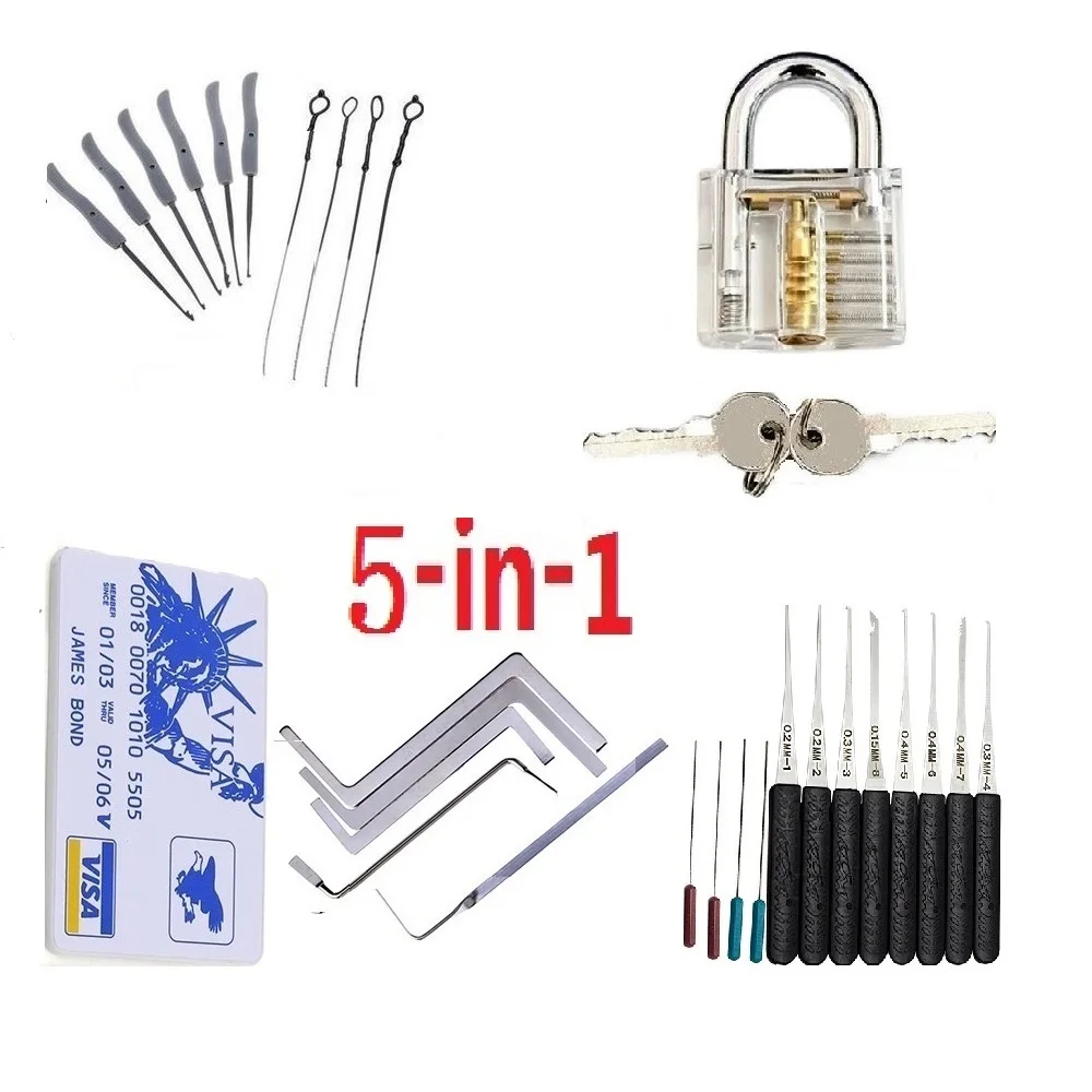 5IN1 Broken lock take out tool - Lock Picking Set 评论和价格