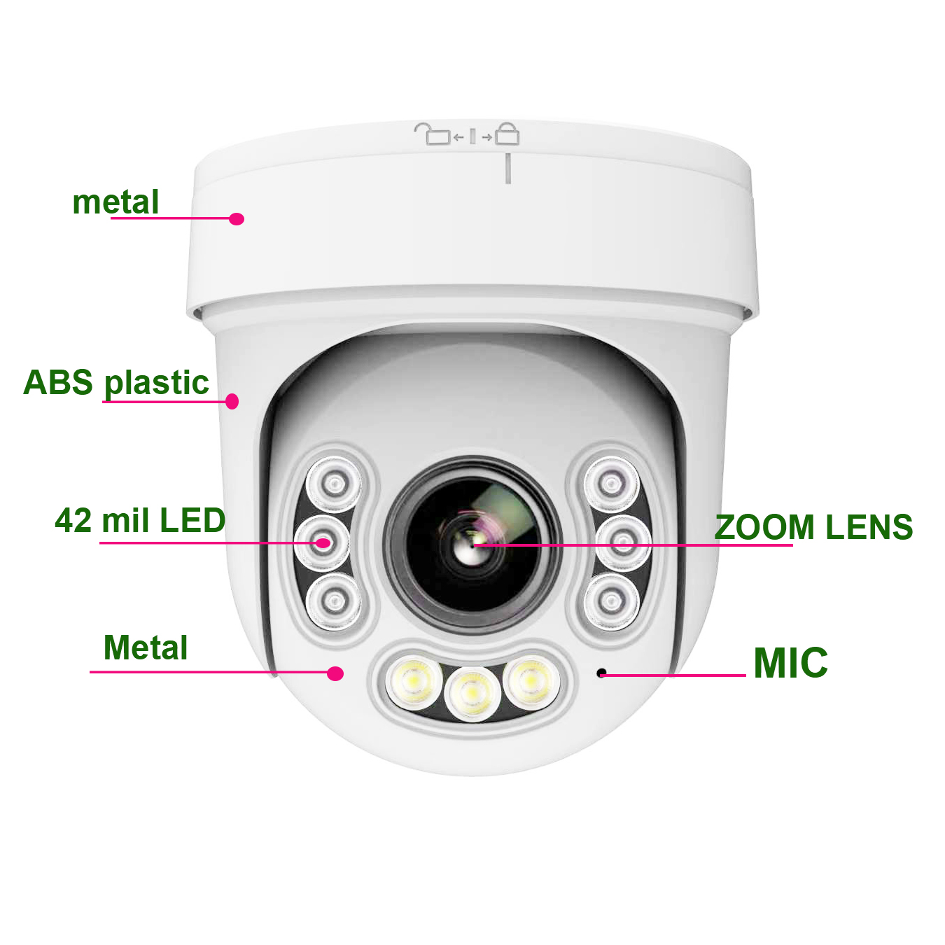 HiEasy 30X ZOOM 4K 8MP 30fps W - Home Security Hikvision 评论和价格