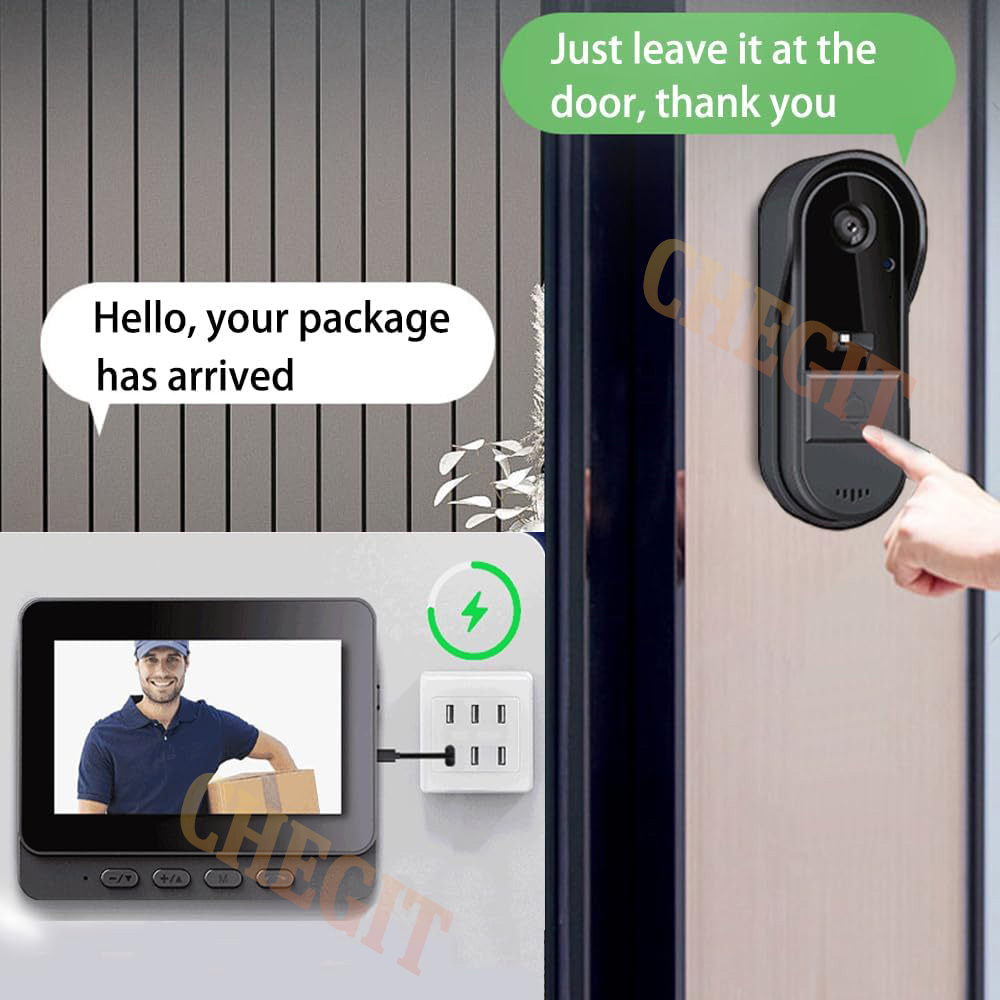 Wireless Wifi Doorbell Camera  - Home Security Blink 评论和价格