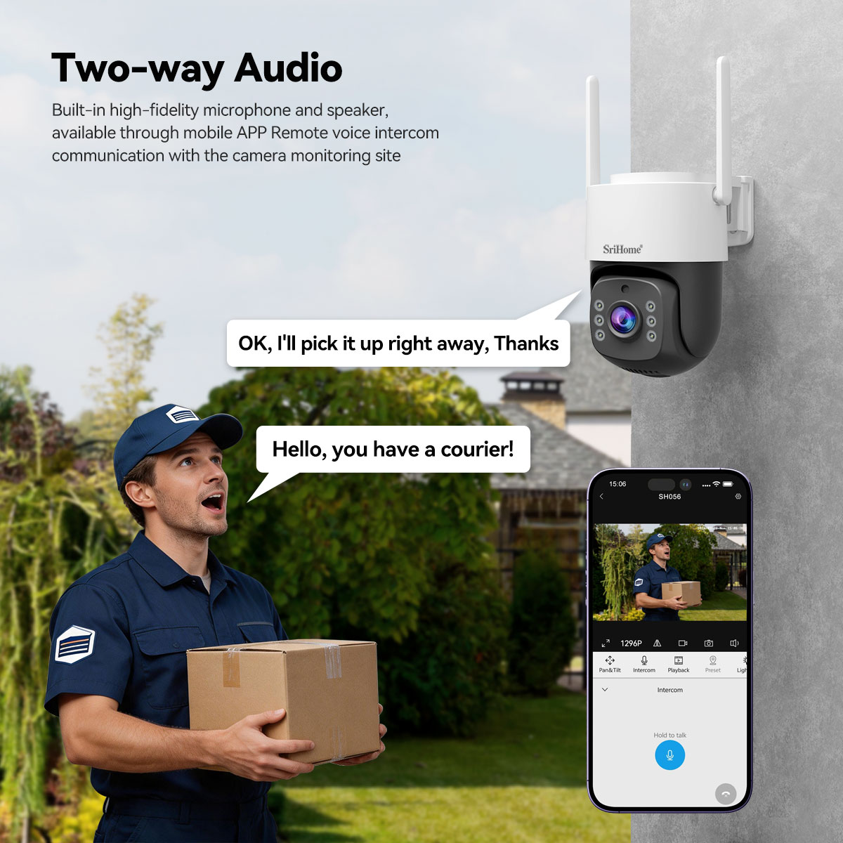 Srihome NVS012-IPC056 5MP IP C - Home Security Kit 评论和价格