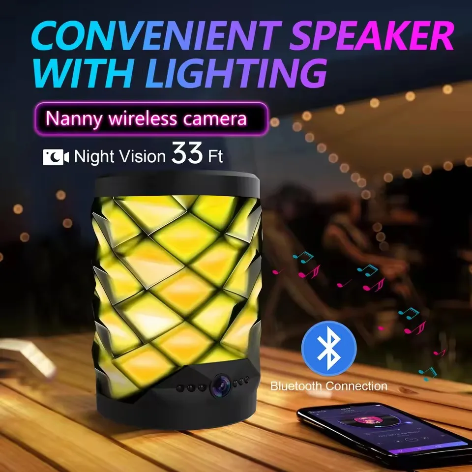 HD Mini Wifi Camera Bluetooth  - Home Security Flood Lights 评论和价格