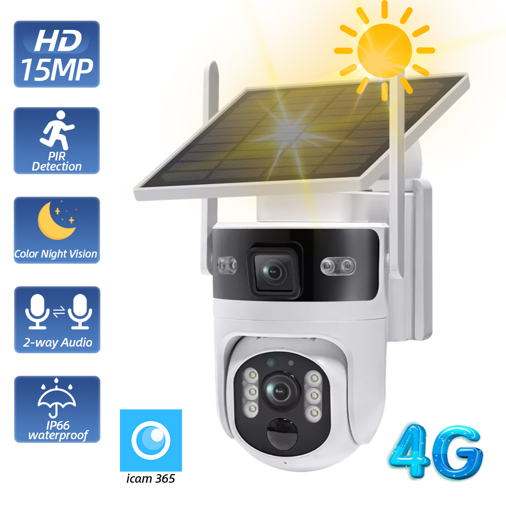 Wireless Outdoor PTZ Solar Sec - Home Yard Security Cameras 评论和价格