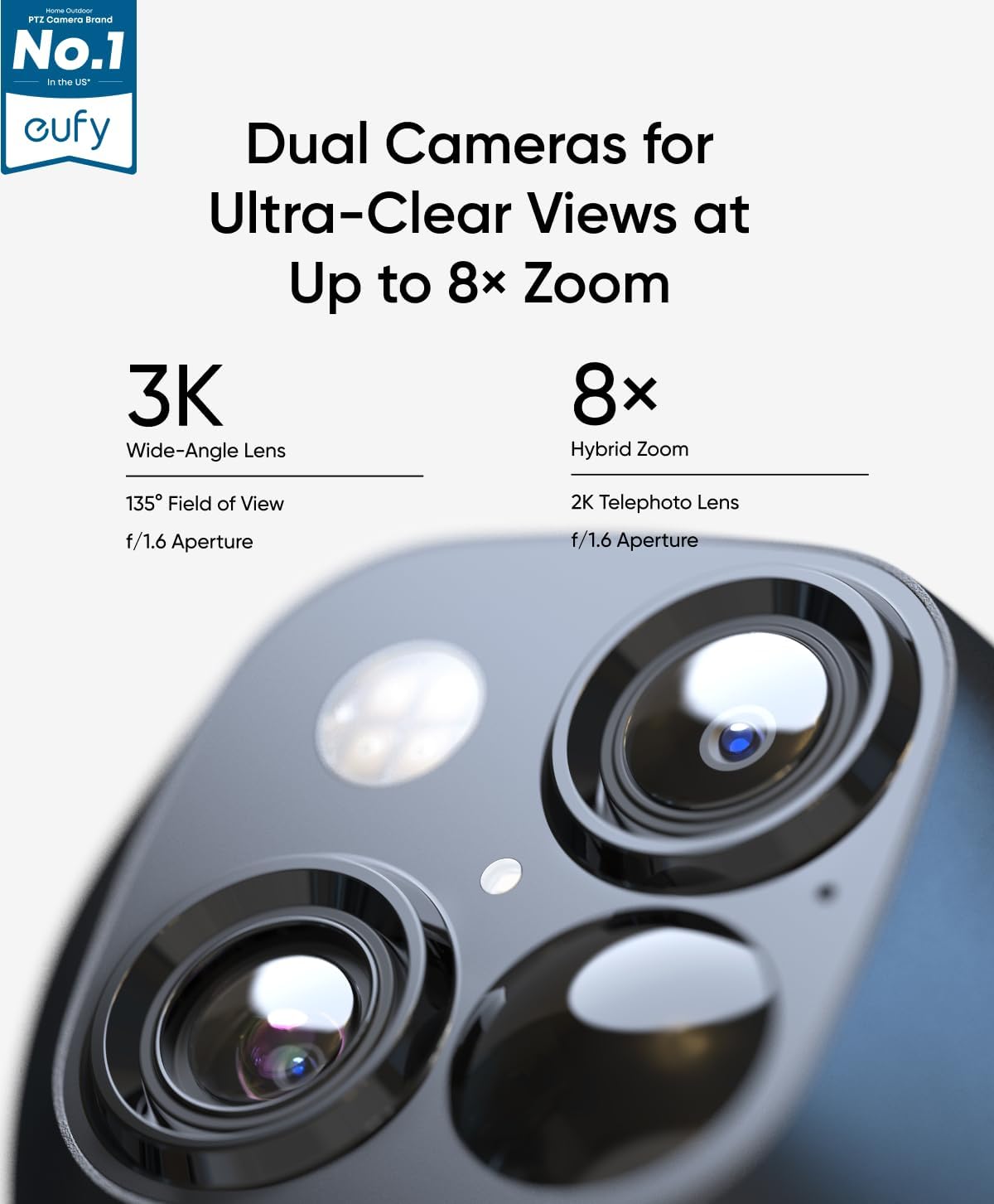 3K Dual Lens Solar Security Ca - Home Security No Monthly Fee 评论和价格