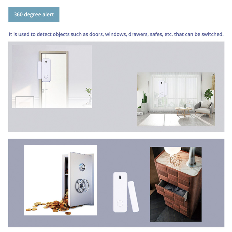 D10 Window Door Sensor Alarm 4 - Home Security Kit 评论和价格