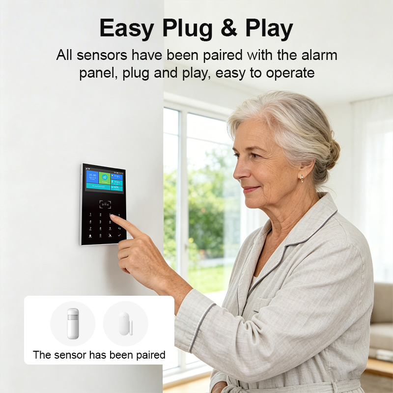 GSM WiFi Home Security Alarm S - Home Security No Monthly Fee 评论和价格