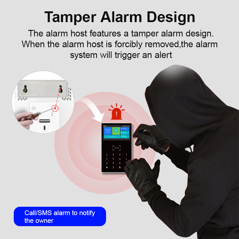GSM WiFi Home Security Alarm S - Home Security No Monthly Fee 评论和价格