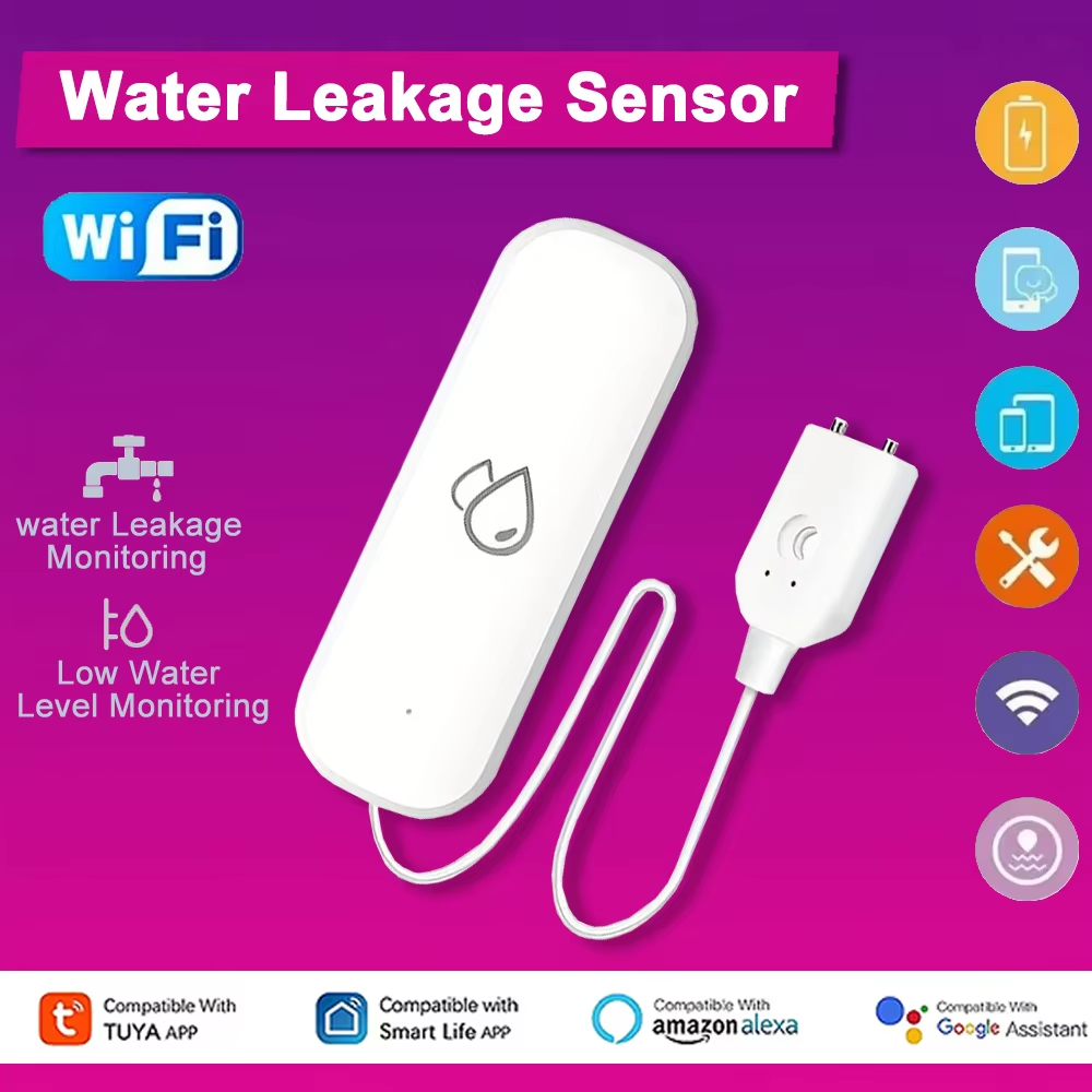 Tuya WiFi Water Leakage Alarm  - Home Security Monitor 评论和价格