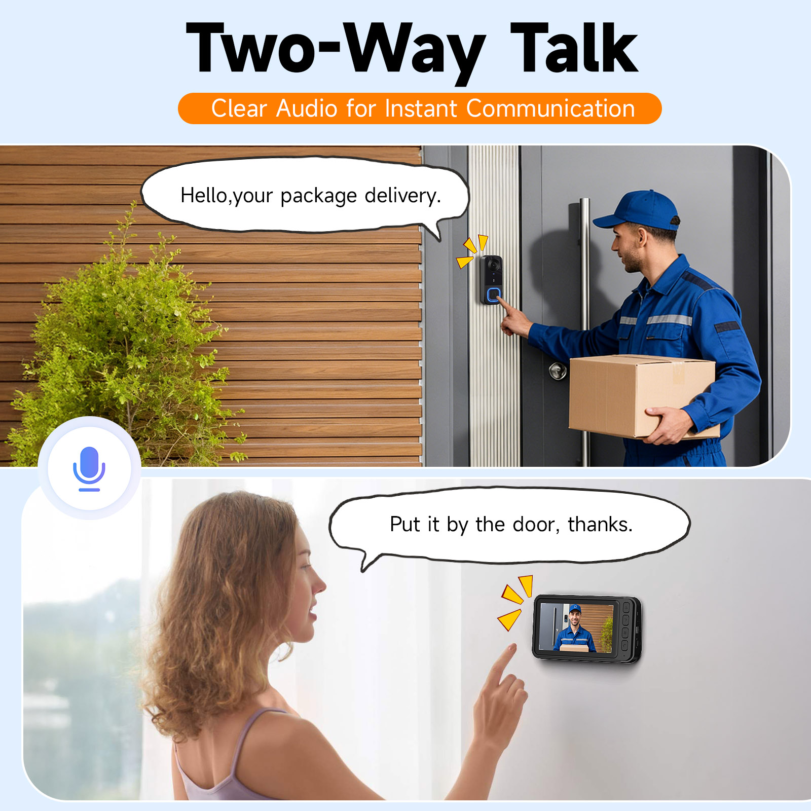 Video Doorbell HD Camera Night - Home Security No Monthly Fee 评论和价格
