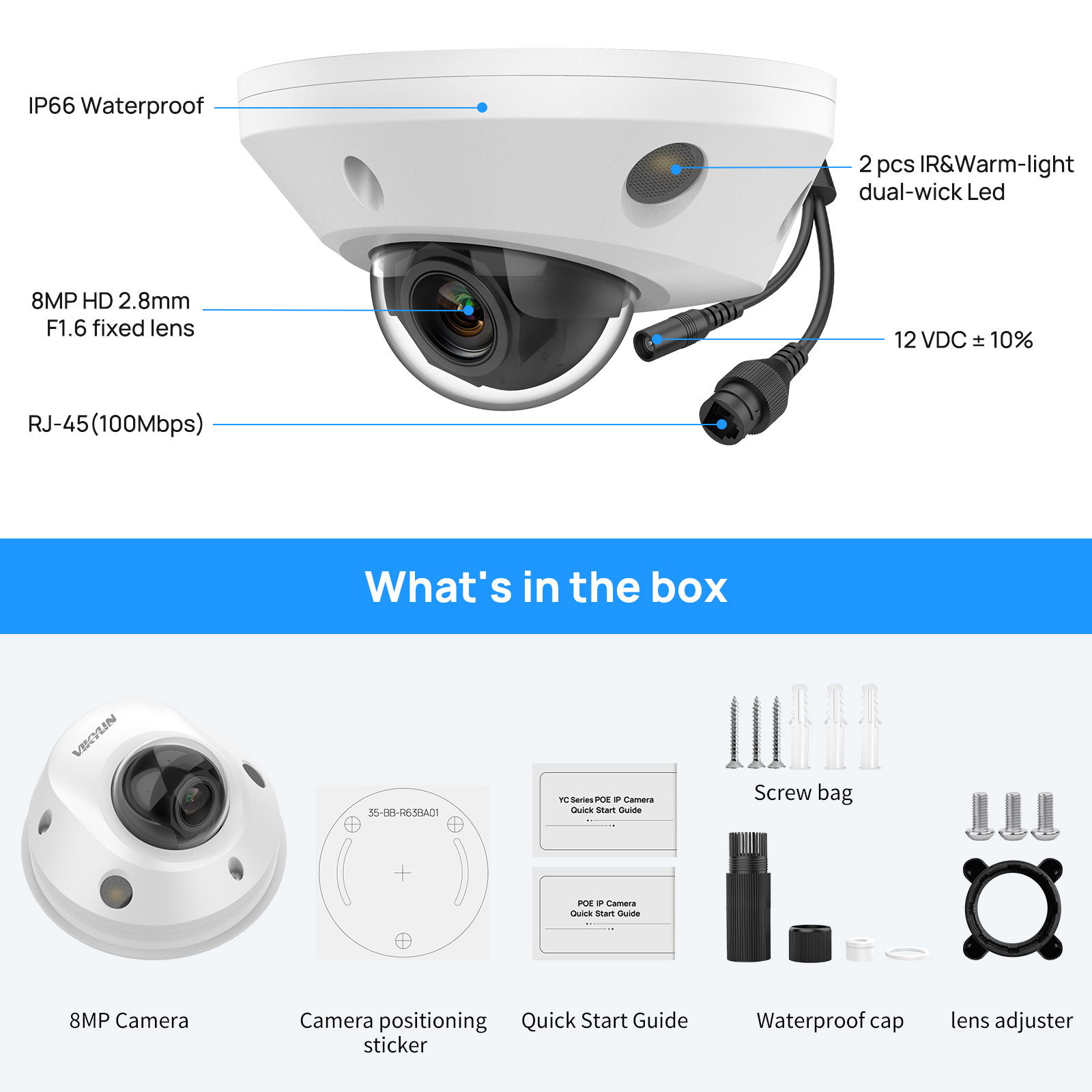 4K 8MP POE IR&Warm Lights fish - Home Security Hikvision 评论和价格
