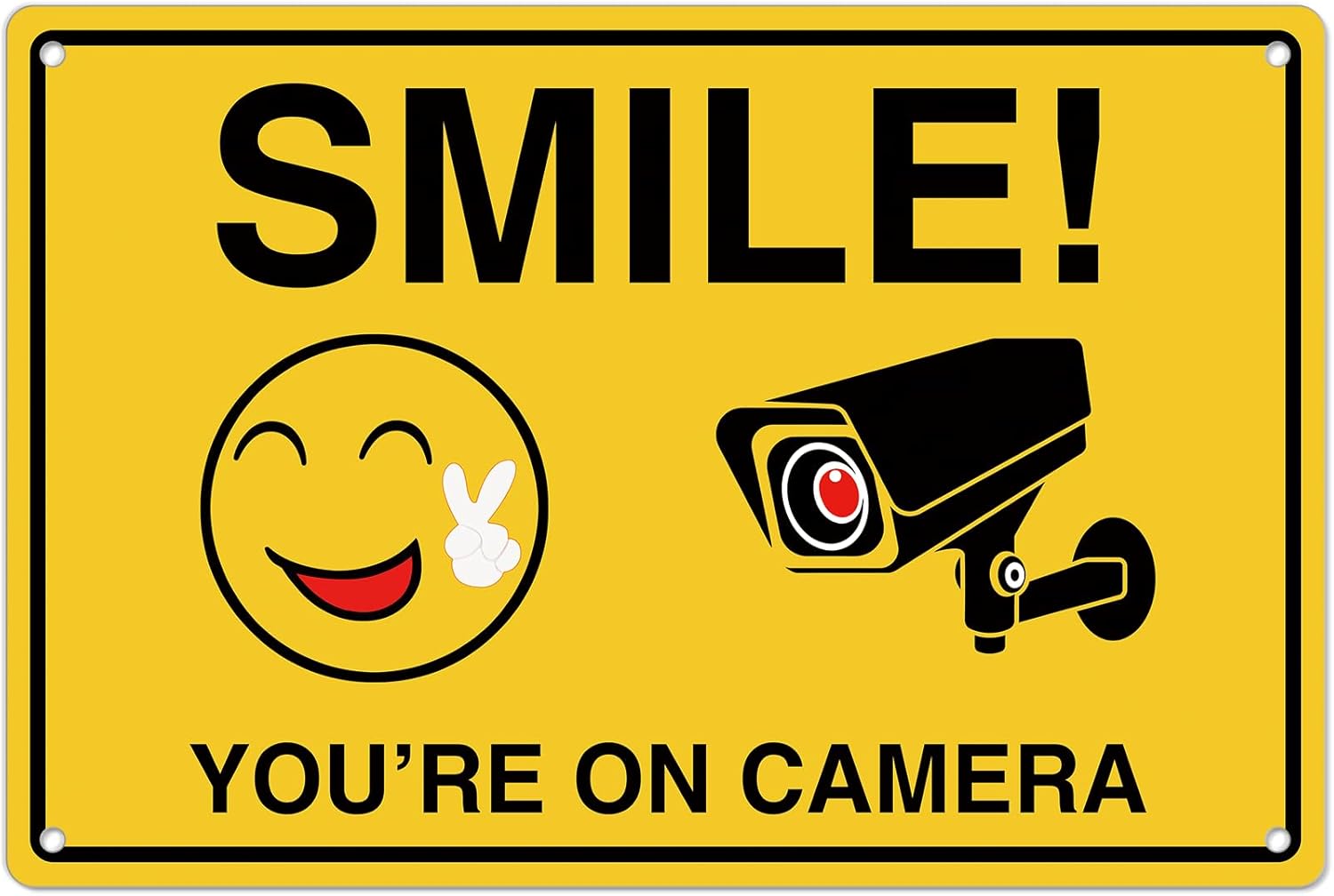 Smile Youre On Camera Signs ;  - Home Security Monitor 评论和价格