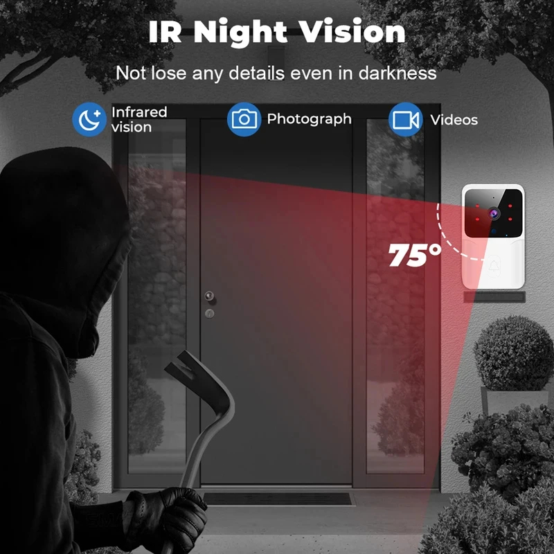 Smart Home WiFi Video Doorbell - Home Security Blink 评论和价格