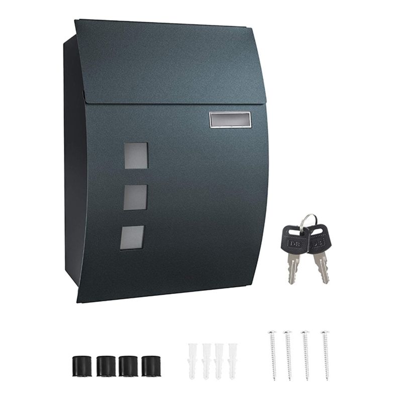 AEE4-Wall Mounted Post Box - W - Home Security Letters 评论和价格