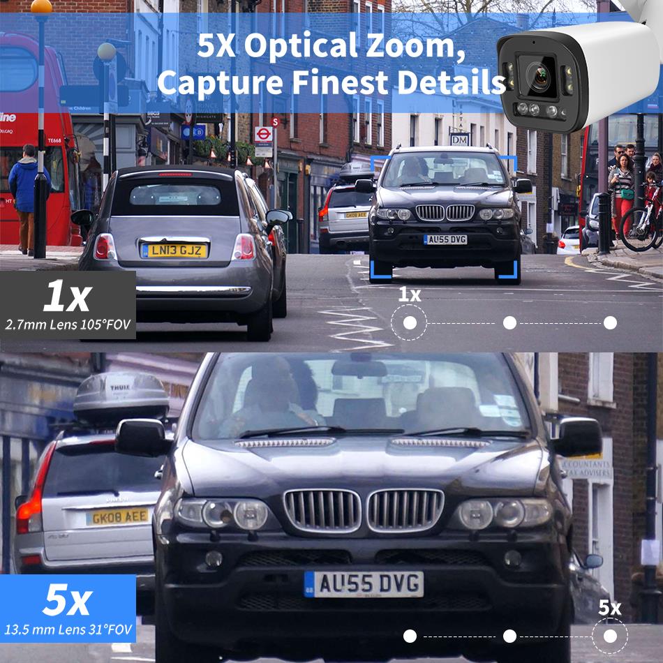 VIKYLIN 5MP 5X Zoom Bullet IP  - Home Security Hikvision 评论和价格
