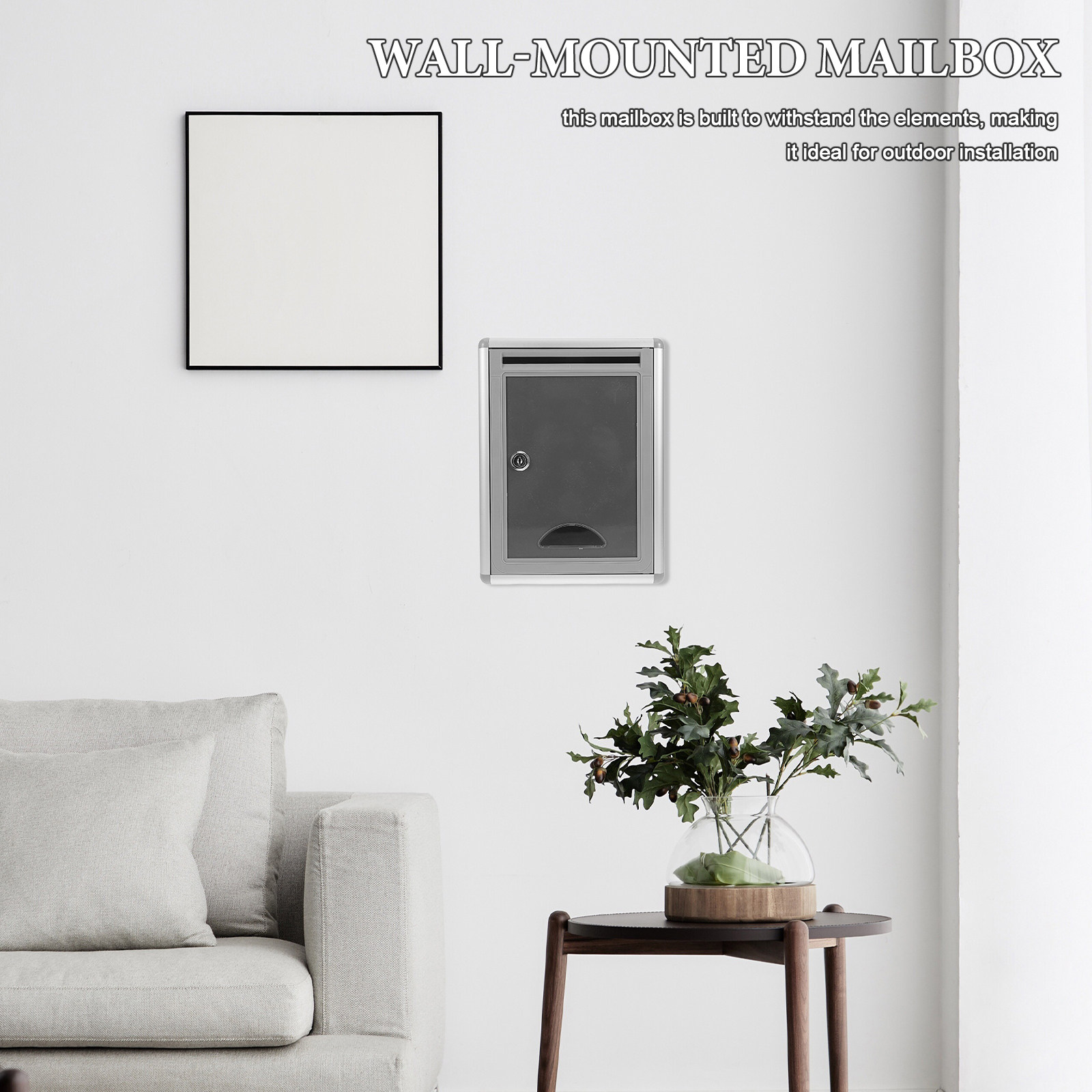 1Set Wall Mounted Letter Box w - Home Security Letters 评论和价格