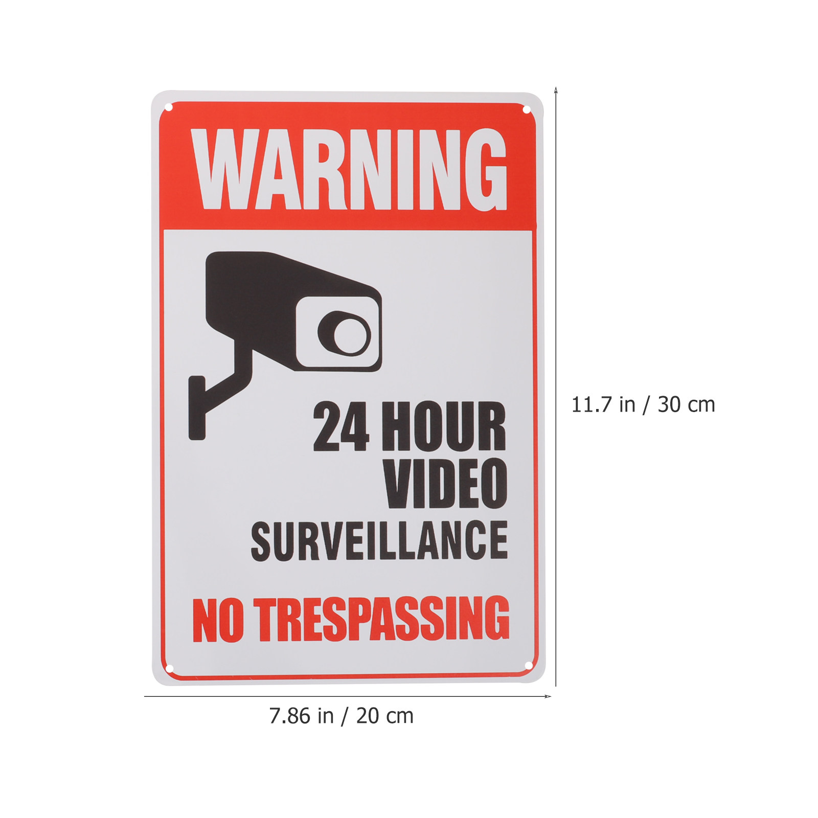 2Pcs No Trespassing Sign Sturd - Home Yard Security Cameras 评论和价格
