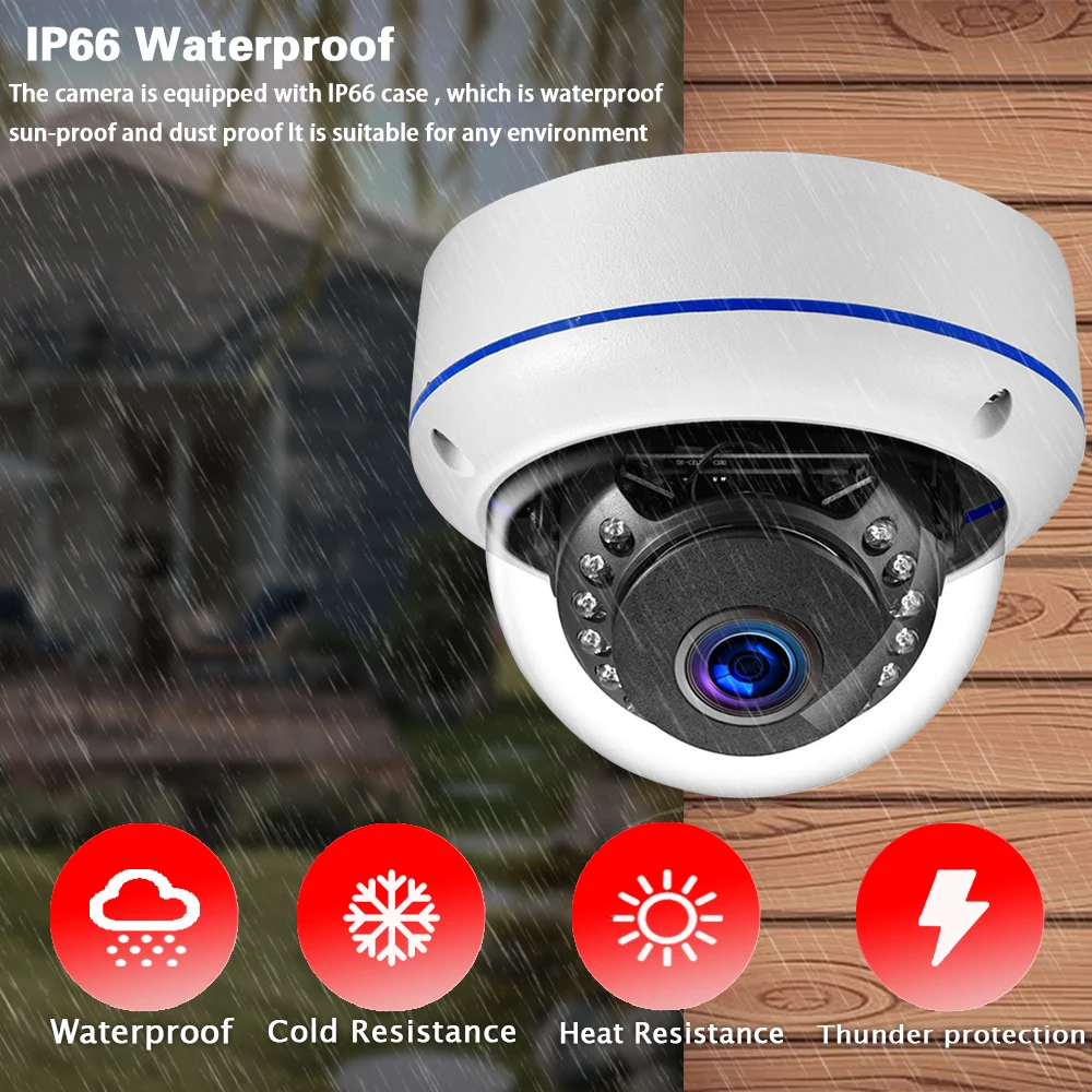 Tuya 5MP POE Dome IP Camera Ou - Home Yard Security Cameras 评论和价格
