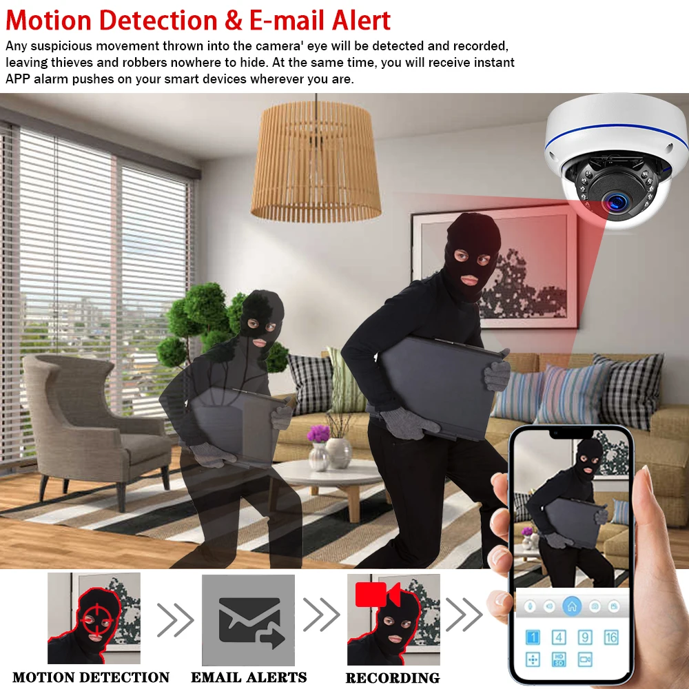 Tuya 5MP POE Dome IP Camera Ou - Home Yard Security Cameras 评论和价格