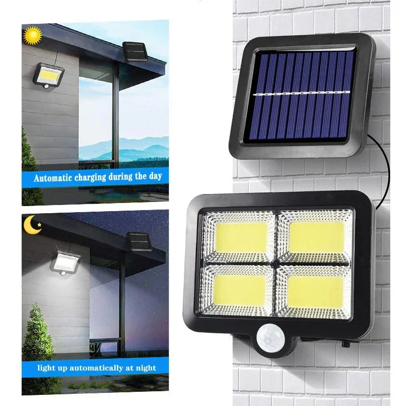 LED Solar Split Wall Lamp Outd - Home Security Flood Lights 评论和价格