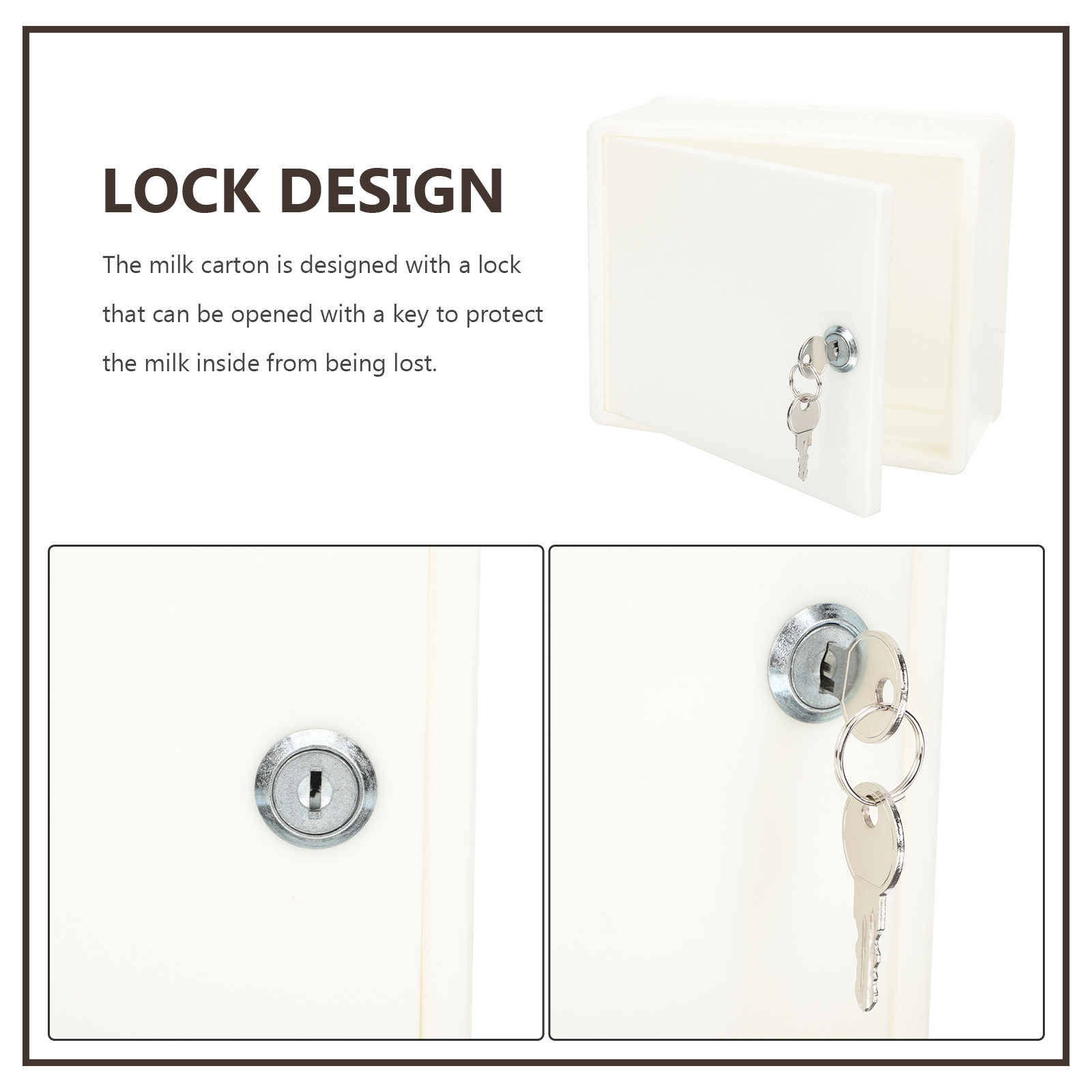 Wall Mounted Plastic Milk Box  - Home Security Letters 评论和价格