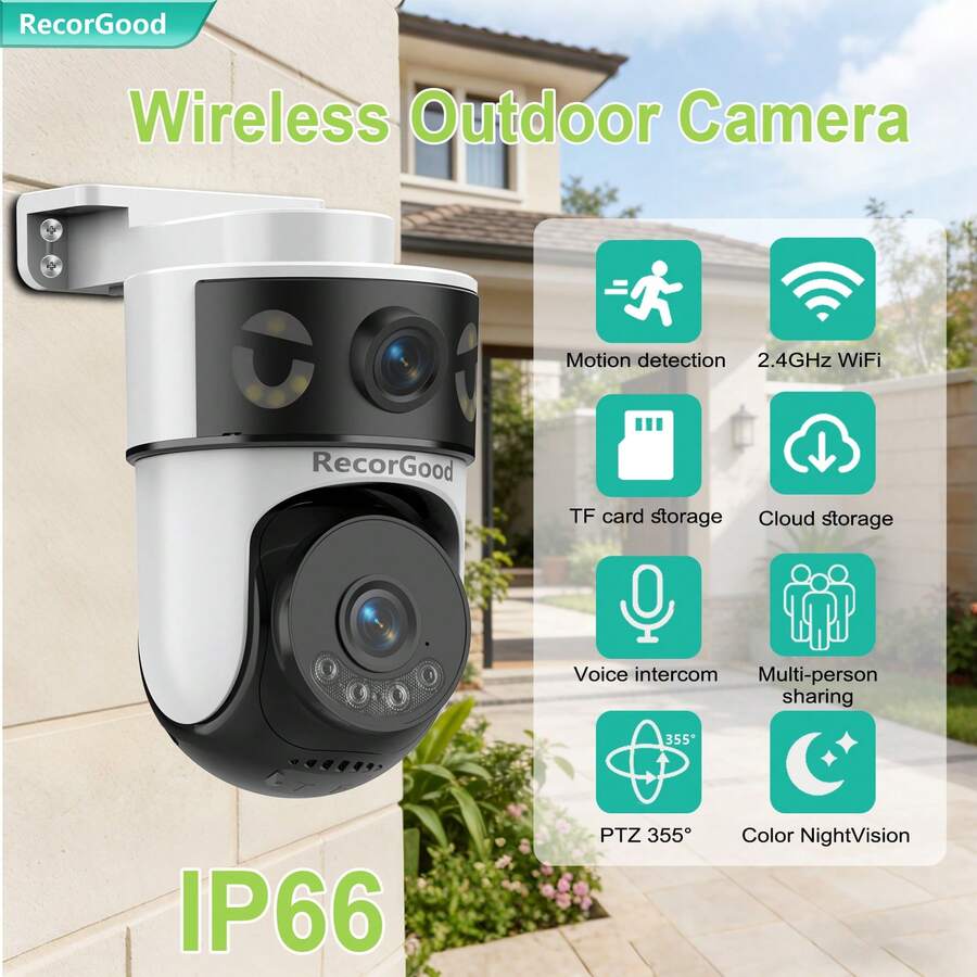 RecorGood Dual-Lens Dual-View  - Home Security No Monthly Fee 评论和价格