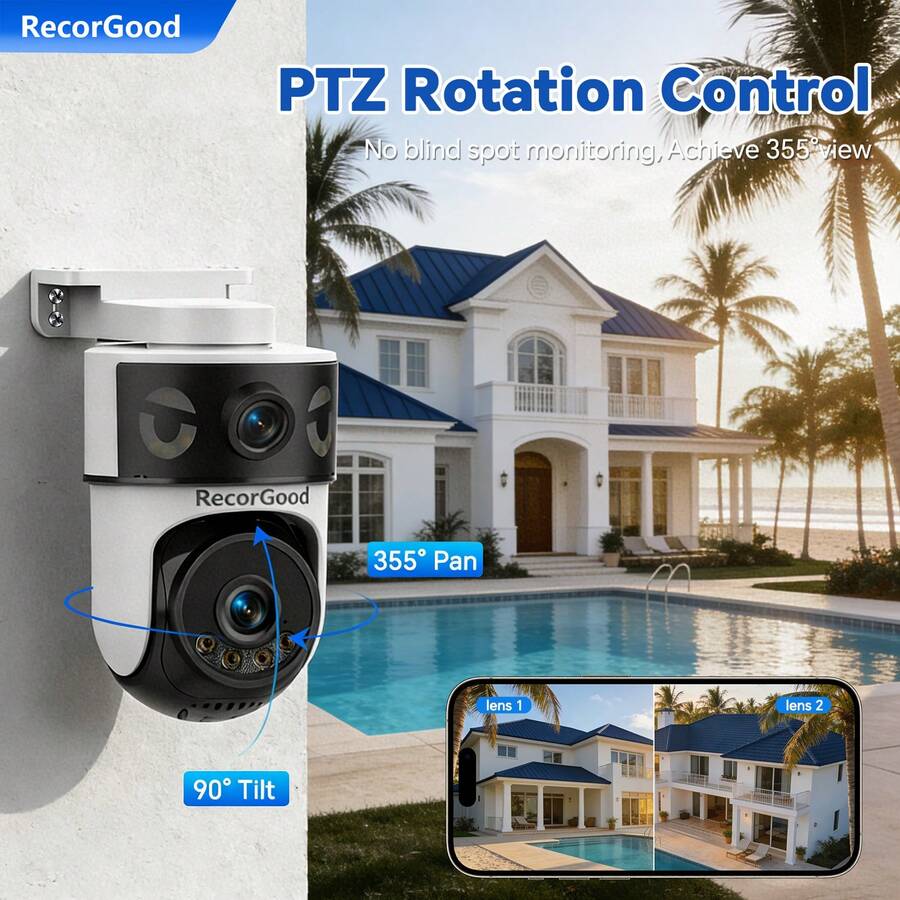 RecorGood Dual-Lens Dual-View  - Home Security No Monthly Fee 评论和价格