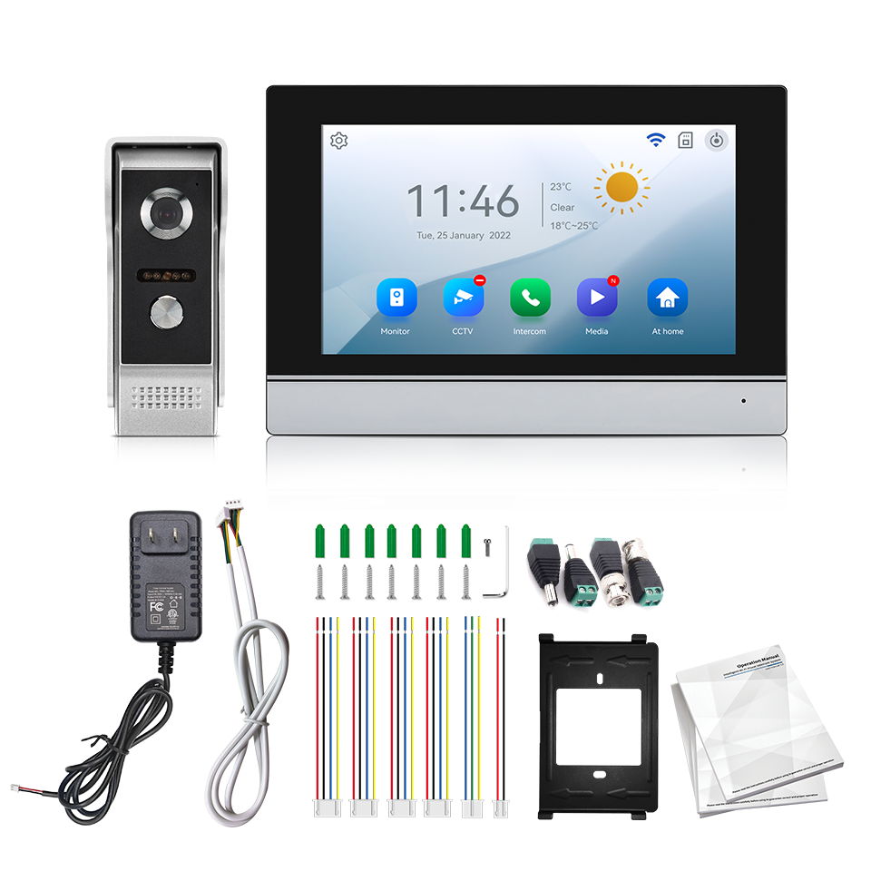 7Inch IPS Screen 2MP  Tuya Rem - Home Security Honeywell 评论和价格