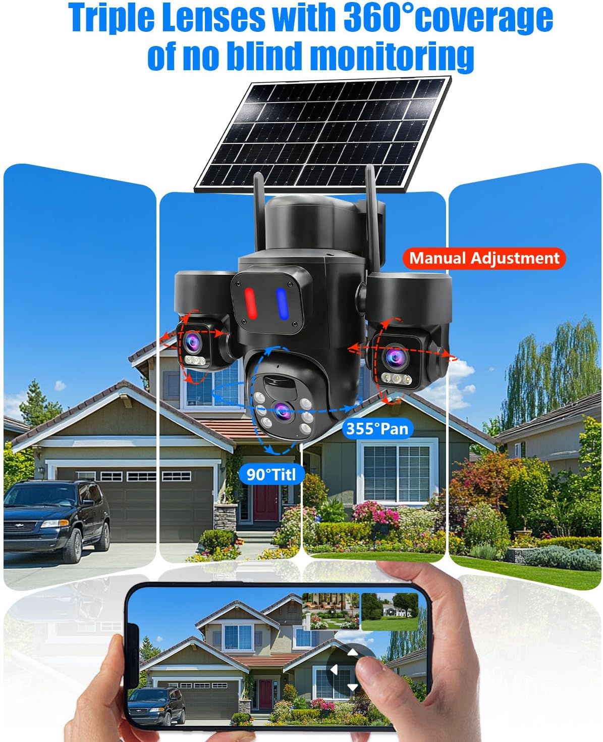 Outdoor Solar Security Camera  - Home Security No Monthly Fee 评论和价格