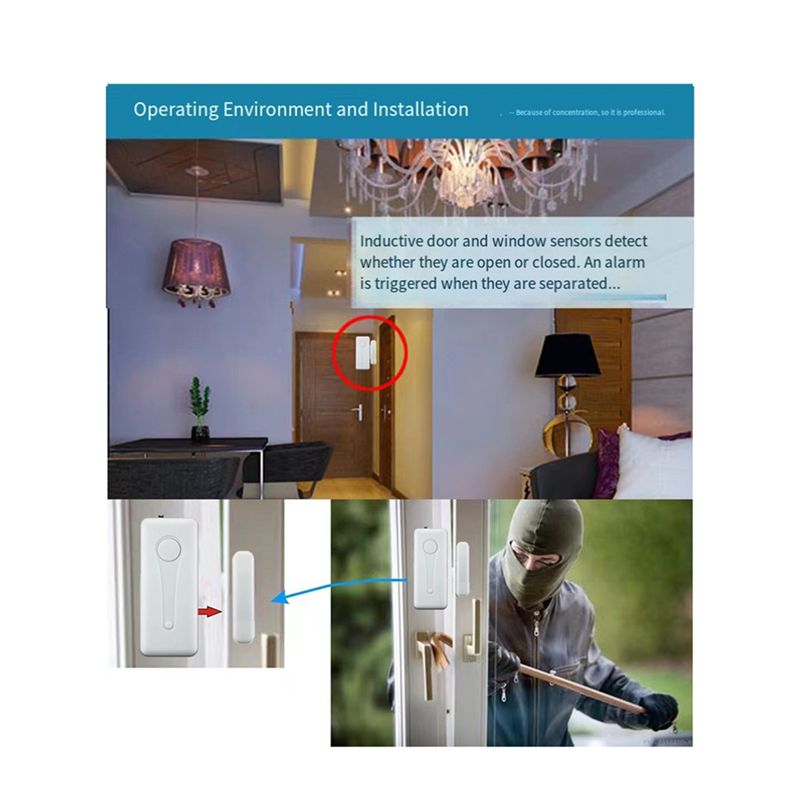 【To&On-E】 433Mhz Wireless Magn - Home Security Kit 评论和价格