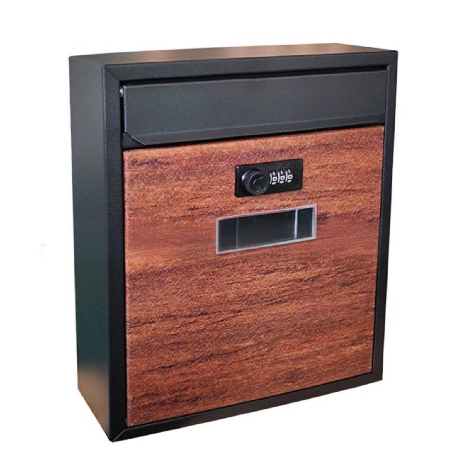 Modern Metal Mailbox with Comb - Home Security Letters 评论和价格